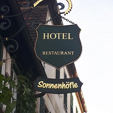 שומרהאוזן Hotel & Restaurant Sonnenhoefle מראה חיצוני תמונה